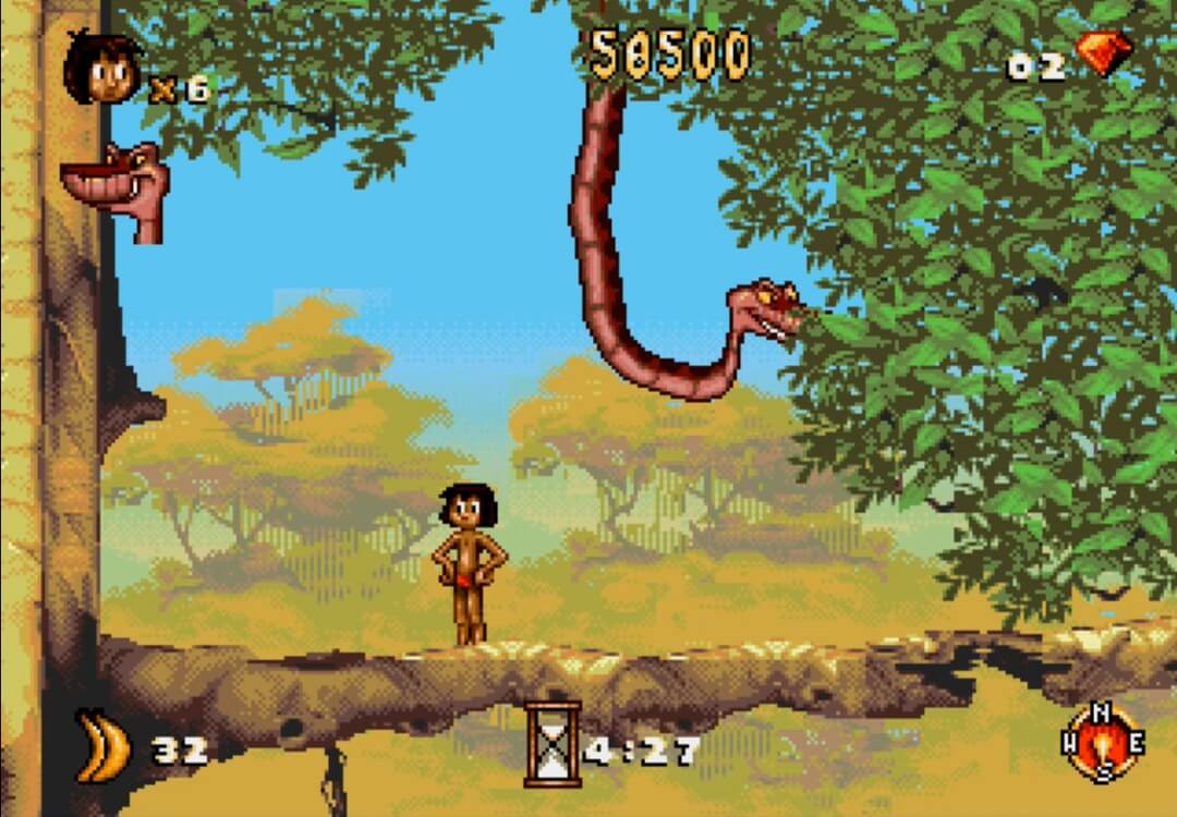 The Jungle Book - геймплей игры Sega Mega Drive\Genesis